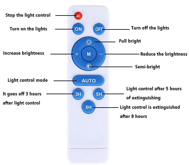 solar street light remote controller